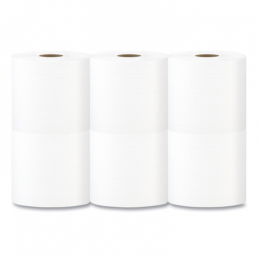 Tuff-Job Spunlace Towels, Centerpull Roll, 8 x 13, White, 369 Sheets/Roll, 6/Carton (W601)