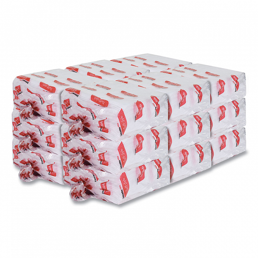 Tuff-Job S600 High Performance Wipers, 12 x 13, 50/Bag, 18 Bags/Carton (W620)