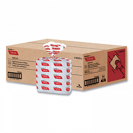 Tuff-Job S600 High Performance Wipers, 12 x 13, 50/Bag, 18 Bags/Carton (W620)