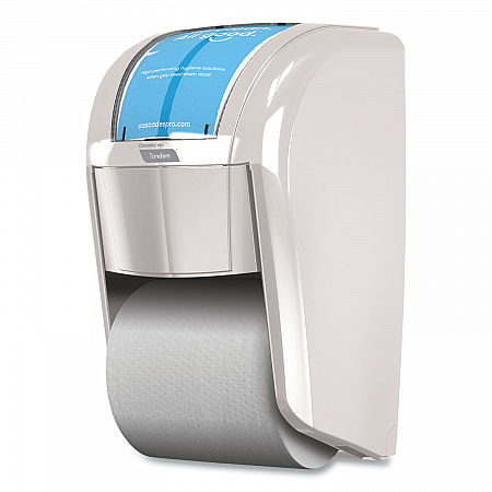 Tandem High Capacity Bath Tissue Dispenser, 6.9 x 6.9 x 12.3, White (C271)