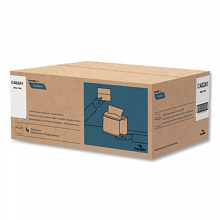 Tandem Tabletop Napkin Dispenser, 6.1 x 8.16 x 6.3, Gray, 4/Carton (C402)