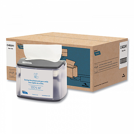Tandem Tabletop Napkin Dispenser, 6.1 x 8.16 x 6.3, Gray, 4/Carton (C402)