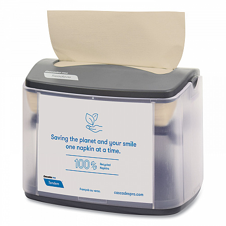 Tandem Tabletop Napkin Dispenser, 6.1 x 8.16 x 6.3, Gray, 4/Carton (C402)