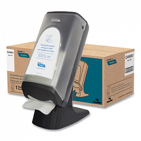 Tandem Stand/Wall Napkin Dispenser, 9.06 x 12.4 x 20.28, Gray (C440)