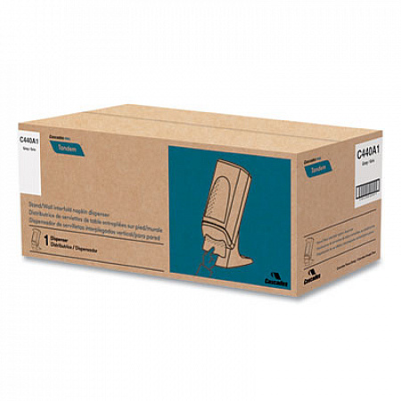 Tandem Stand/Wall Napkin Dispenser, 9.06 x 12.4 x 20.28, Gray (C440)