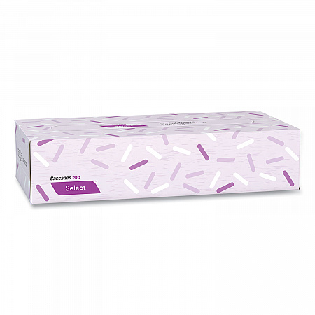 Select Flat Box Facial Tissue, 2-Ply, White, 100 Sheets/Box, 30 Boxes/Carton (F950)