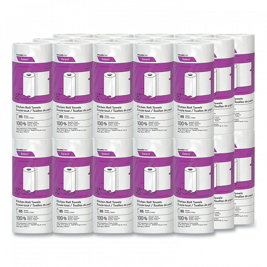 Select Kitchen Roll Towels, 2-Ply, 8 x 11, 85/Roll, 30/Carton (K085)