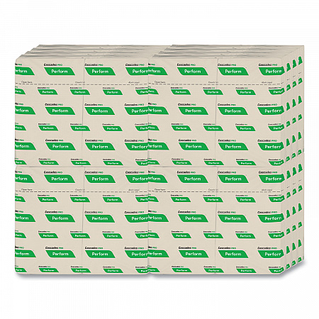 Perform Interfold Napkins, 1-Ply, 12.63 x 8.5, Natural, 376/Pack, 16 Packs/Carton (T411)
