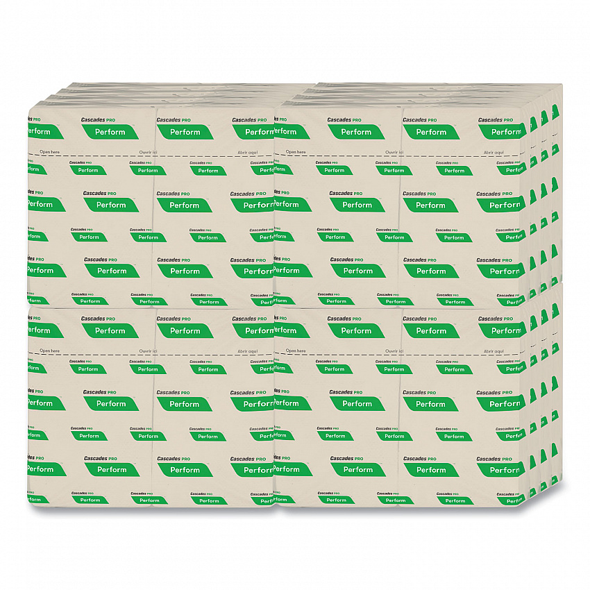 Perform Interfold Napkins, 1-Ply, 12.63 x 8.5, Natural, 376/Pack, 16 Packs/Carton (T411)