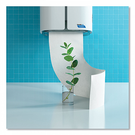 Tandem No Touch High Capacity Bath Tissue Dispenser, 7 x 6.6 x 12, White (C311)