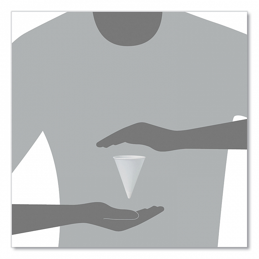 Cone Water Cups, Chipboard Box Inner Packaging, ProPlanet Seal, 4 oz, Paper, White, 200/Bag, 25 Bags/Carton (4R2050)