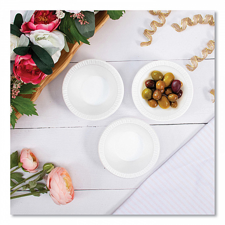 Concorde Non-Laminated Foam Dinnerware, Bowl, 5 oz, White, 125/Pack, 8 Packs/Carton (5BWWC)