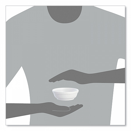 Insulated Foam Bowls, 6 oz, White, 50/Pack, 20 Packs/Carton (6B20)