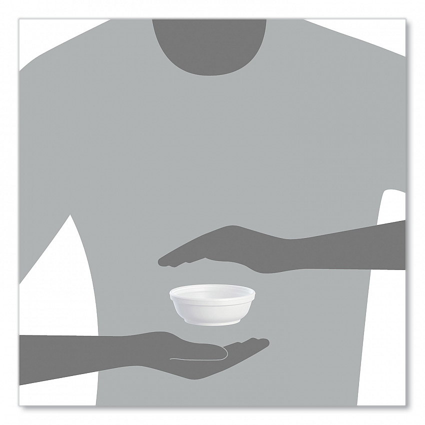 Insulated Foam Bowls, 6 oz, White, 50/Pack, 20 Packs/Carton (6B20)