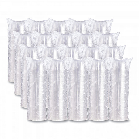 Dome-Top Sundae/Cold Cup Lids, Fits 6 oz/8 oz/12 oz Cold Cups, Plastic, Clear, 50/Pack, 20 Packs/Carton (12HDLC)