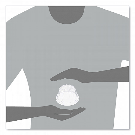 Dome-Top Sundae/Cold Cup Lids, Fits 6 oz/8 oz/12 oz Cold Cups, Plastic, Clear, 50/Pack, 20 Packs/Carton (12HDLC)