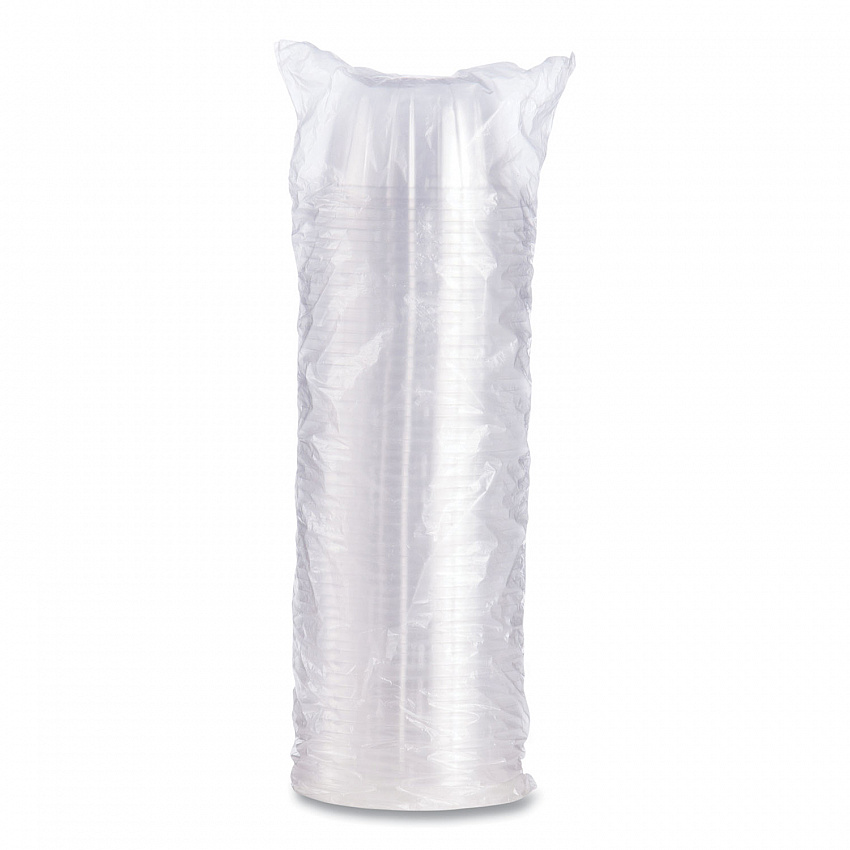 Dome-Top Sundae/Cold Cup Lids, Fits 6 oz/8 oz/12 oz Cold Cups, Plastic, Clear, 50/Pack, 20 Packs/Carton (12HDLC)
