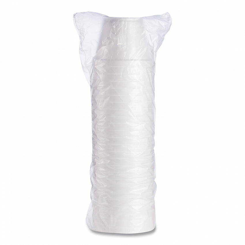 Food Containers, 12 oz, White, Foam, 25/Bag, 20 Bags/Carton (12SJ20)