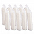 Plastic Lids for Foam Cups/Bowls/Containers, Flat with Straw Slot, Fits 6 oz to 14 oz, Translucent, 100/Pack, 10 Packs/Carton (12SL)