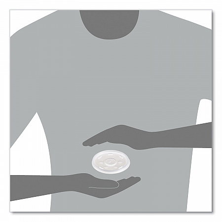 Plastic Lids for Foam Cups/Bowls/Containers, Flat with Straw Slot, Fits 6 oz to 14 oz, Translucent, 100/Pack, 10 Packs/Carton (12SL)