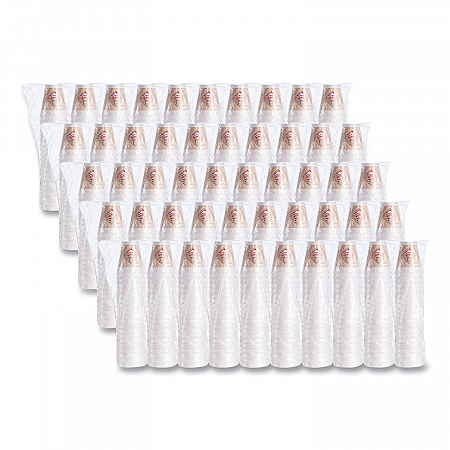 Cafe G Foam Hot/Cold Cups, 12 oz, Brown/Red/White, 1,000/Carton (12X16G)