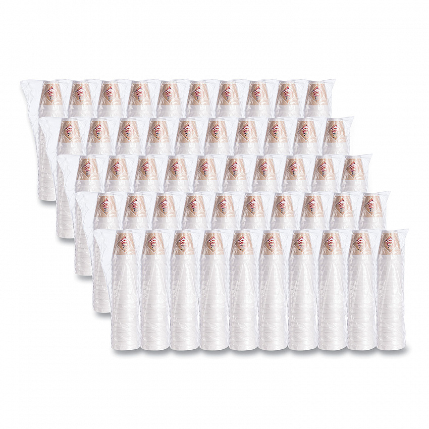 Cafe G Foam Hot/Cold Cups, 12 oz, Brown/Red/White, 1,000/Carton (12X16G)