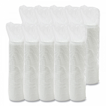 Cappuccino Dome Sipper Lids, Fits 12 oz to 24 oz Hot Cups, Plastic, White, 1,000/Carton (16EL)