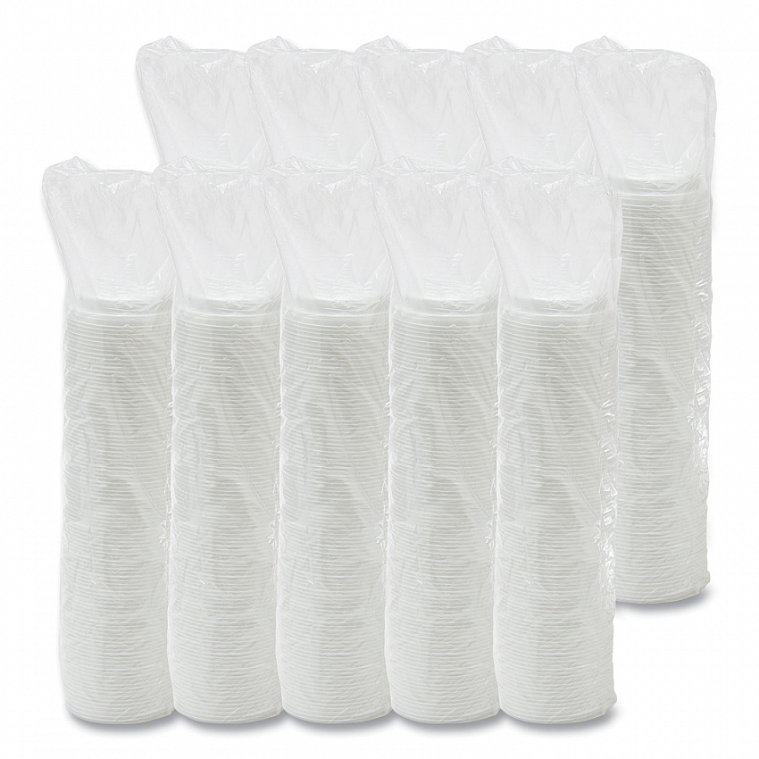 Cappuccino Dome Sipper Lids, Fits 12 oz to 24 oz Hot Cups, Plastic, White, 1,000/Carton (16EL)
