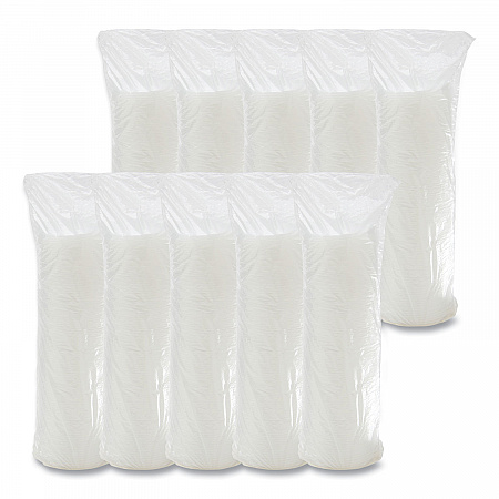 Lift n' Lock Plastic Hot Cup Lids With Straw Slot, Fits 12 oz to 24 oz Hot Cups, Plastic, Translucent, 100/Pack, 10 Packs/CT (16FTLS)