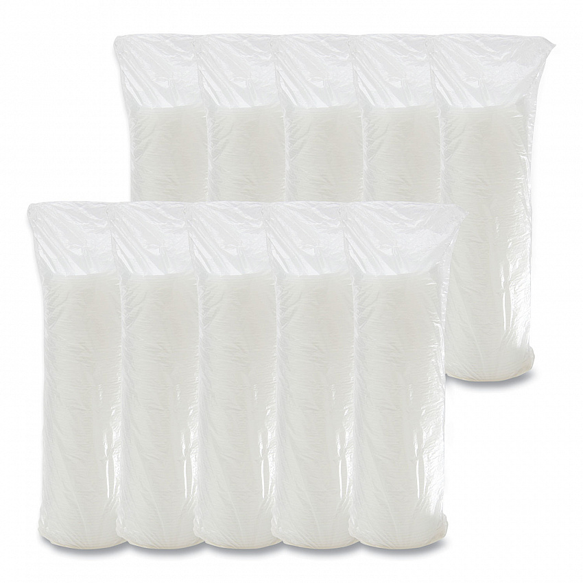 Lift n' Lock Plastic Hot Cup Lids With Straw Slot, Fits 12 oz to 24 oz Hot Cups, Plastic, Translucent, 100/Pack, 10 Packs/CT (16FTLS)