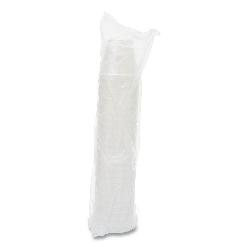 Foam Containers, Squat, 16 oz, White, 25/Bag, 20 Bags/Carton (16MJ20)