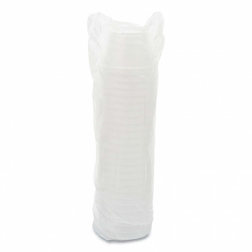 Foam Containers, Extra Squat, 16 oz, White, 25/Bag, 20 Bags/Carton (16MJ32)