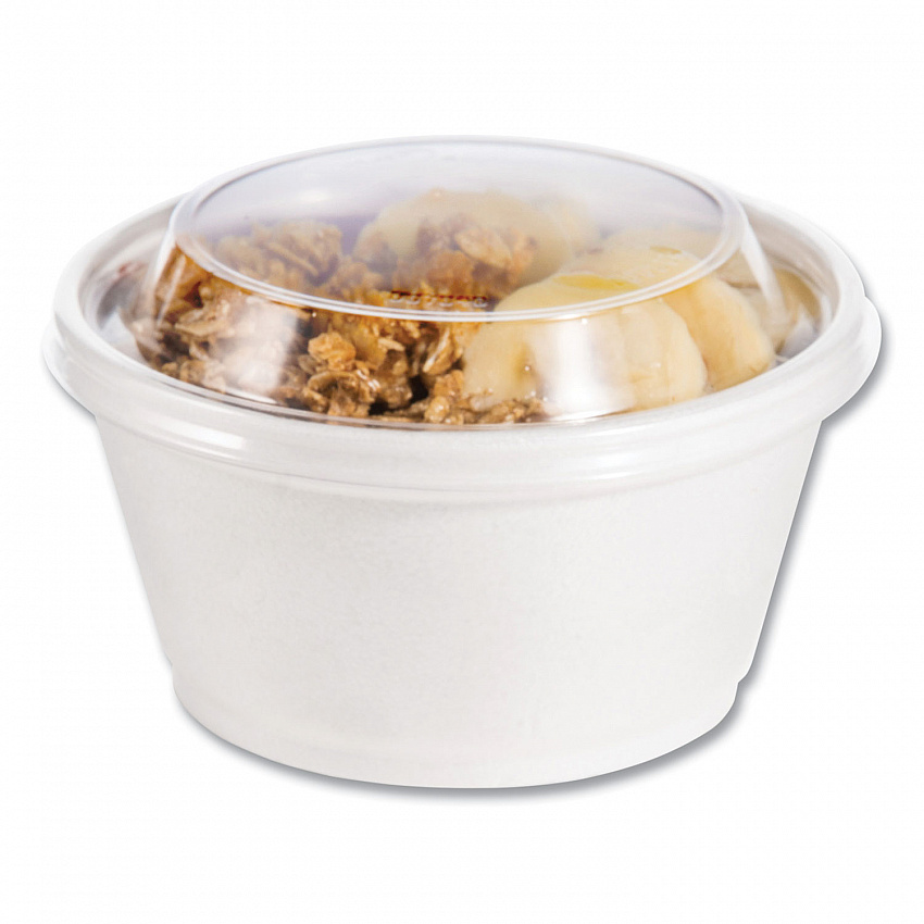 Plastic Dome Lid, Fits 5 oz to 32 oz Hot Cups/Containers, Clear, 100/Pack, 10 Packs/Carton (20DLCR)