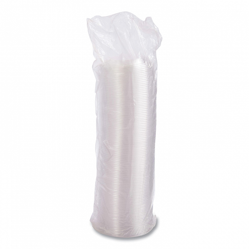 Plastic Dome Lid, Fits 5 oz to 32 oz Hot Cups/Containers, Clear, 100/Pack, 10 Packs/Carton (20DLCR)