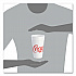 Coca-Cola Foam Cups, 20 oz, White/Red, 25/Bag, 20 Bags/Carton (20J16C)