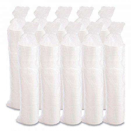 Vented Foam Lids, Fits 6 oz to 32 oz Hot Cups, White, 50/Pack, 10 Packs/Carton (20RL)