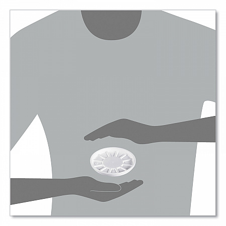 Vented Foam Lids, Fits 6 oz to 32 oz Hot Cups, White, 50/Pack, 10 Packs/Carton (20RL)
