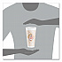 Cafe G Foam Hot/Cold Cups, 20 oz, Brown/Red/White, 20/Pack (20X16GPK)