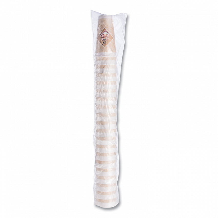 Cafe G Foam Hot/Cold Cups, 20 oz, Brown/Red/White, 20/Pack (20X16GPK)
