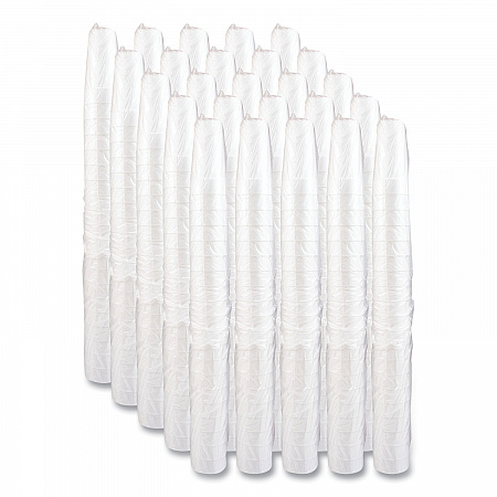 Foam Drink Cups, Hot/Cold, 24 oz, White, 25/Bag, 20 Bags/Carton (24J16)