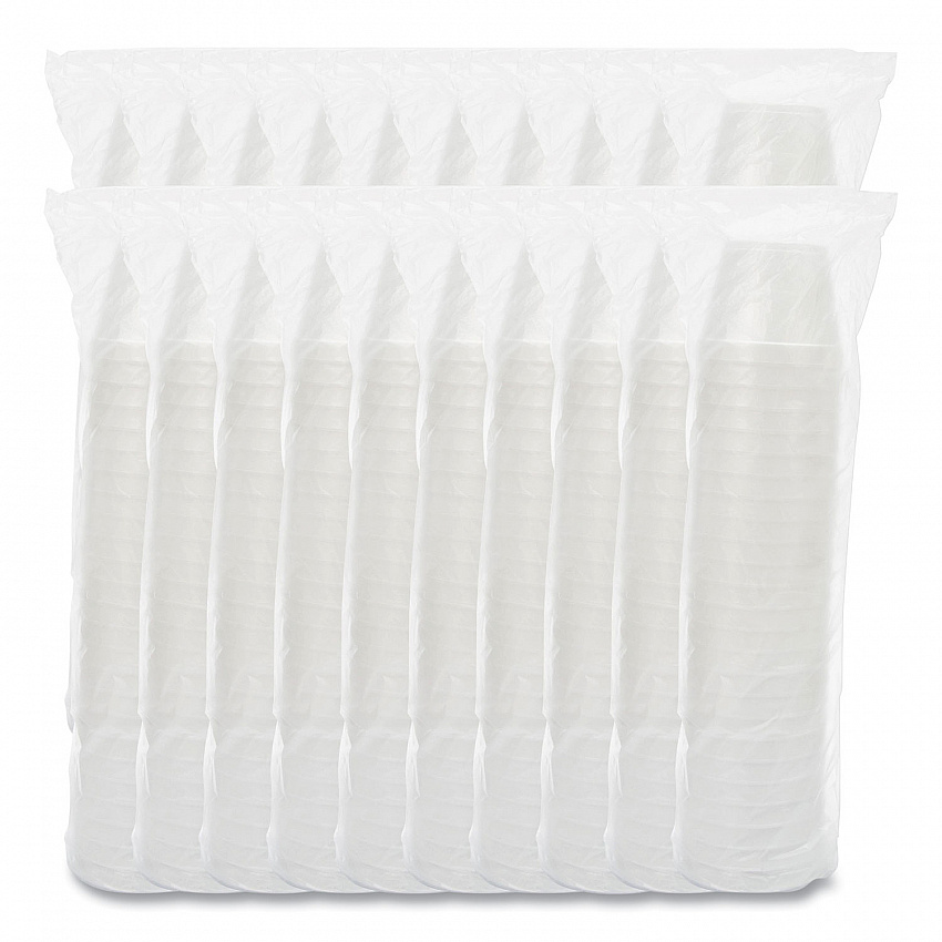 Foam Containers, 24 oz, White, 25/Bag, 20 Bags/Carton (24MJ48)