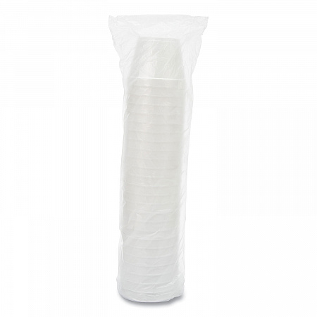 Foam Containers, 24 oz, White, 25/Bag, 20 Bags/Carton (24MJ48)
