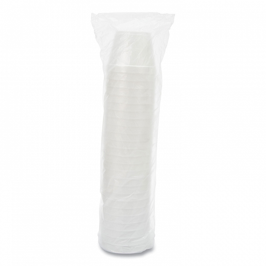 Foam Containers, 24 oz, White, 25/Bag, 20 Bags/Carton (24MJ48)
