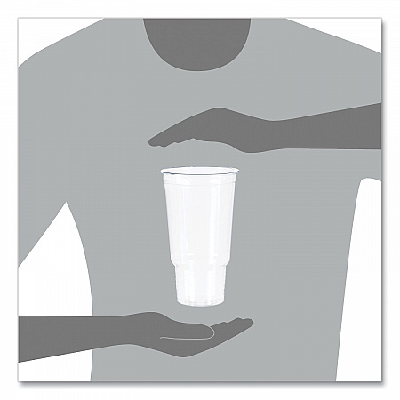 Ultra Clear Pedestal PET Cups, 32 oz, Plastic, Clear, 25/Bag, 20 Bags/Carton (32AC)