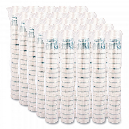 Horizon Hot/Cold Foam Drinking Cups, 32 oz, White/Teal, 16/Bag, 25 Bags/Carton (32AJ20H)