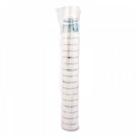 Horizon Hot/Cold Foam Drinking Cups, 32 oz, White/Teal, 16/Bag, 25 Bags/Carton (32AJ20H)