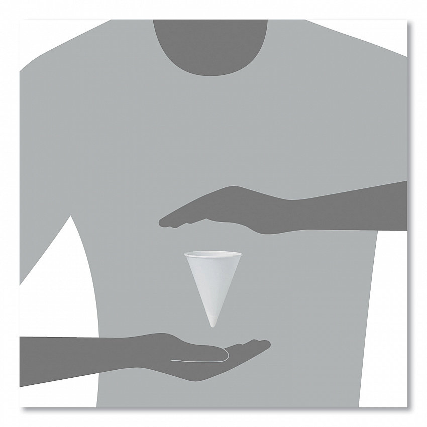 Cone Water Cups, ProPlanet Seal, 4.25 oz, Paper, White, 200/Bag, 25 Bags/Carton (42R2050)