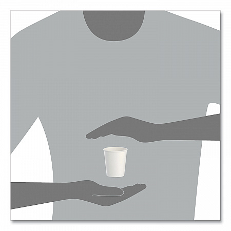 Paper Water Cups, ProPlanet Seal, 3 oz, White, 100/Bag, 50 Bags/Carton (44CT)