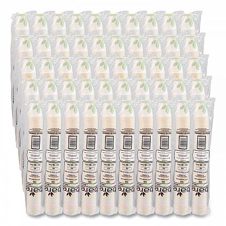 Bare Eco-Forward Treated Paper Cold Cups, ProPlanet Seal, 3 oz, Bare Design, 100/Sleeve, 50 Sleeves/Carton (44BB)