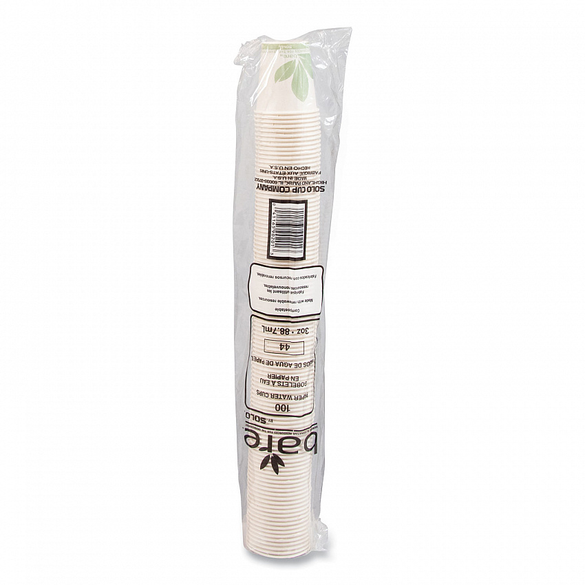 Bare Eco-Forward Treated Paper Cold Cups, ProPlanet Seal, 3 oz, Bare Design, 100/Sleeve, 50 Sleeves/Carton (44BB)